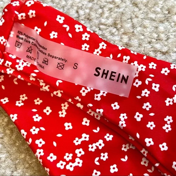 NWOT SHEIN Floral Daisy “Ditsy” Cheeky Bikini Set—SZ. Small - Picture 3 of 7